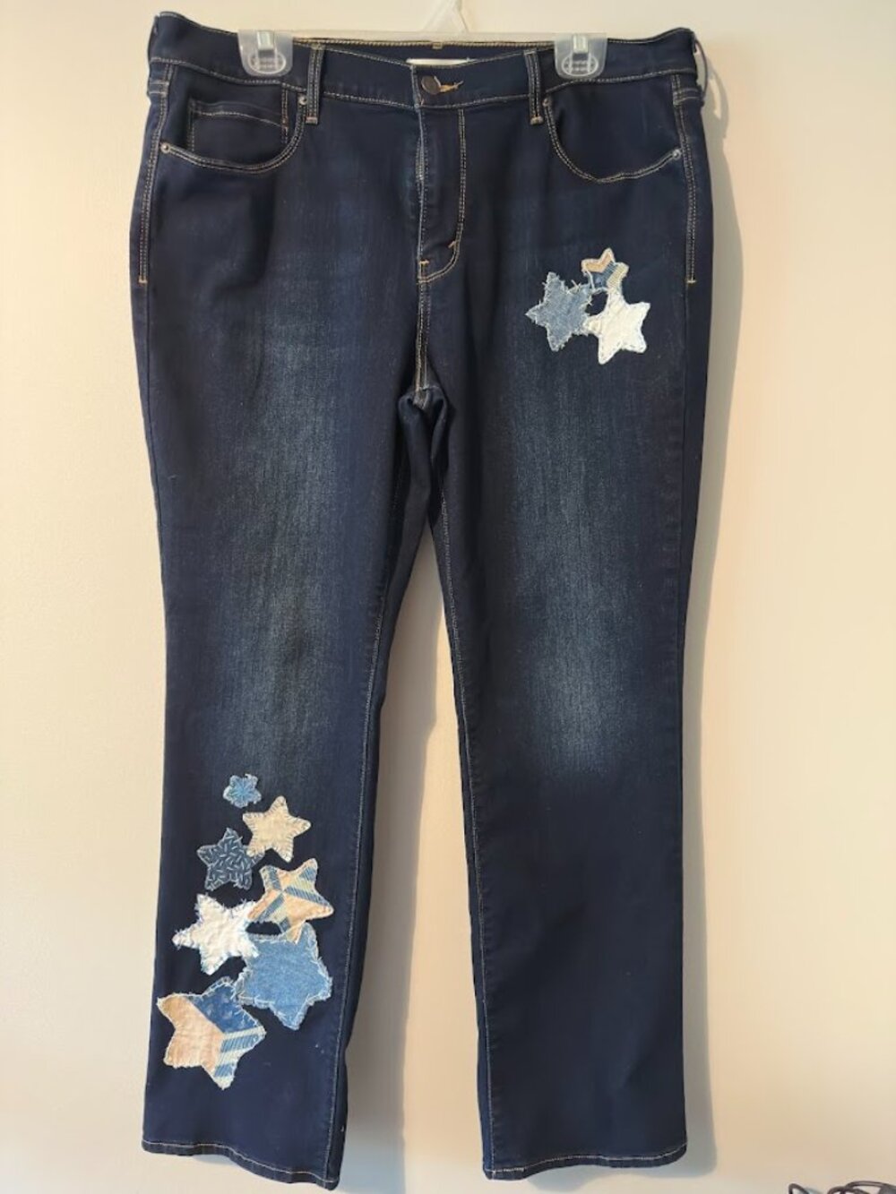 Levi's Upcycled Patchwork Denim Jeans, Womens Size 16